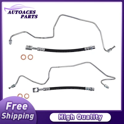Se adapta a Audi TT 2000-2003 2004 2005 2006 2X freno Sunsong manguera hidráulica exterior trasera Foto 1 de 4