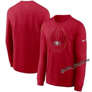 S - San Francisco 49ers Nike Legend Icon Performance Long Sleeve T-Shirt Scarlet - Picture 1 of 3