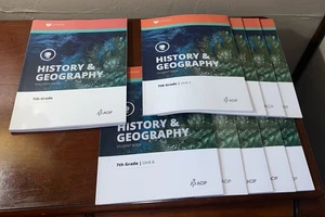 Lifepac 7th Grade History & Geography Unit 2-10 w Teacher’s Guide Missing Unit 1 - Picture 1 of 8