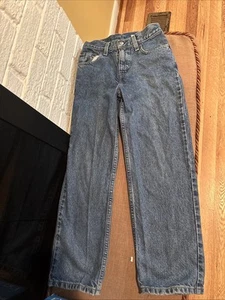 Vintage Levis Jeans Kids Size 10 Boys Relaxed Fit 550 Denim Red Tab Old School - Picture 1 of 5