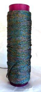 Kreinik Metallic Thread Carnival Cord #209C- 1/8 Ribbon?  320M Cone No Label - Picture 1 of 3