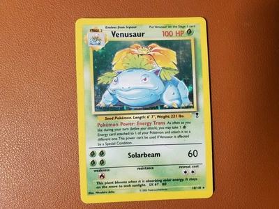 Venusaur 18/110 Holo Legendary Collection 2002 Heavy Play HP Damaged Pokemon  - Image 1 of 2