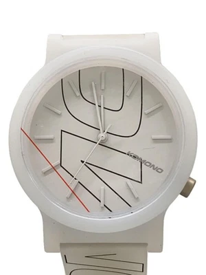 KOMONO White Rubber Analog Quartz Ladies Watch Near Mint JAPAN - Image 1 of 4