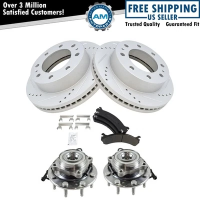 Front Brake Pad & Rotor Kit Fits 99-07 Chevrolet GMC - Image 1 of 4