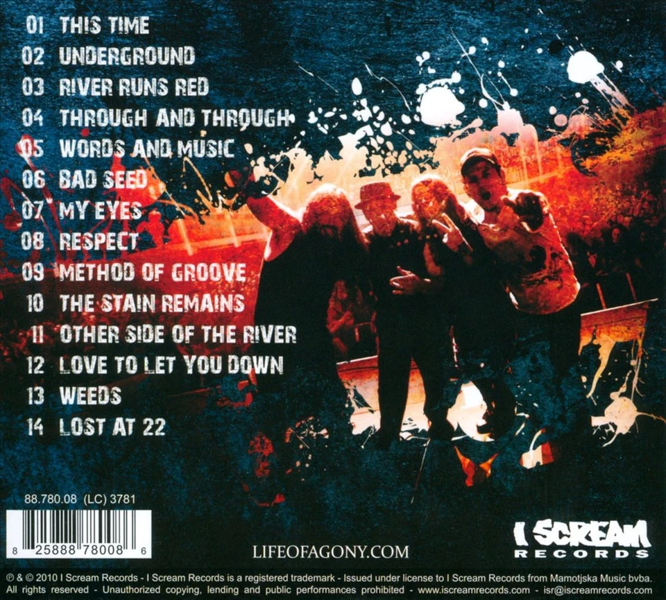 LIFE OF AGONY - 20 YEARS STRONG: RIVER RUNS RED, LIVE IN BRUSSELS [DIGIPAK] NEW - Image 1 of 1