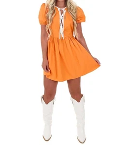 Le Lis Power Play Bow Detail Mini Dress Size S - Picture 1 of 4