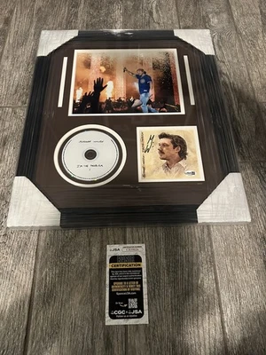 MORGAN WALLEN SIGNED CUSTOM FRAMED I’M THE PROBLEM COUNTRY CD JSA COA AUTOGRAPH - Image 1 of 3