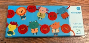 Djeco Lacing Buttons Children's Threading String Fine Motor Toy Filabouton - Picture 1 of 2