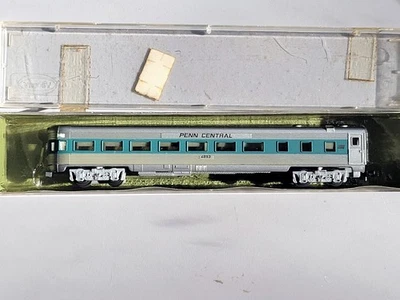 N Scale Aurora 4893 / Minitrix Penn Central Passenger Observation Car #4893 - Image 1 of 4