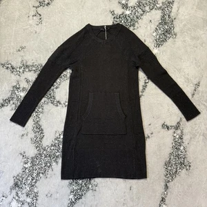 Prana Dress Womens Size L Charcoal Gray Sweater Avalone Organic Cotton Blend - Picture 1 of 8