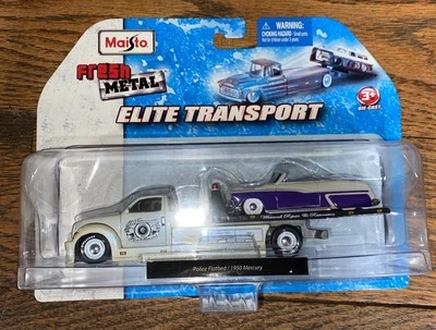 Maisto 1/64 All Stars Elite Transport Police Flatbed 1950 Mercury Diecast- Read - Image 1 of 4