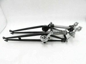 For TRIUMPH TIGER 5T SPEEDTWIN T100 BLACK PAINTED FRONT GIRDER FORK 1937 - Picture 1 of 4