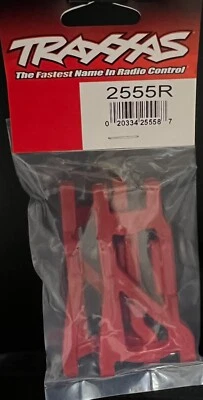 TRA2555R Traxxas HD Cold Weather Rear Suspension Arm Set (RED) SALE! Slash 2wd - Image 1 of 2