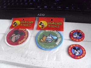 Vintage WDW MickeyMouse, Donald Duck 3" Charakter Patch + Mickey Sport Patches - Bild 1 von 3