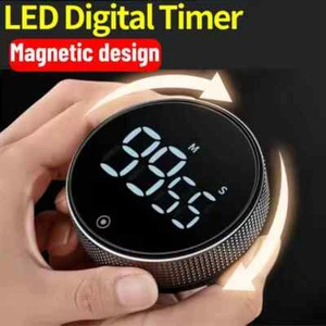 Large LCD Digital Kitchen Cooking Timer Count-Down Up Clock Loud Alarm Magnetic - Picture 1 of 11