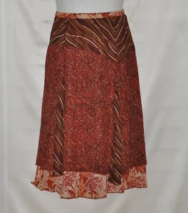 Koos of Course Reversible Printed Skirt Size 22W Rust - Picture 1 of 4
