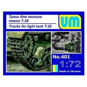 Kit Modelo Plástico UMT 401 Escala 1:72 T-26 Pistas Tanque Ligero - Imagen 1 de 5