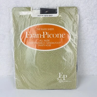 Panty Manguera Evan-Picone Silkee Transparente Nueva Gris Sandalia Mediana #181 Foto 1 de 3