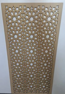 Heizkörperabdeckplatte 3mm MDF Platte, Holzgitter (verschiedene Größen) Muster E55M - Bild 1 von 2