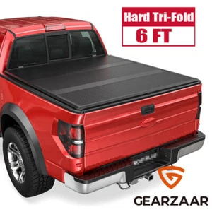 Hard 3-Fold 6FT Truck Bed Tonneau Cover For 2004-2012 Chevy Colorado GMC Canyon - Picture 1 of 12