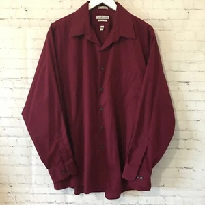 Van Heusen Hemd Herren 17-34/35 rot bügelfrei Popeline Dress Regular Fit  - Bild 1 von 10