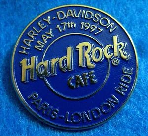 PIN PARIS-LONDRES HARLEY DAVIDSON 17 DE MAYO 97 MOTO FC PARRY Hard Rock Café - Imagen 1 de 1