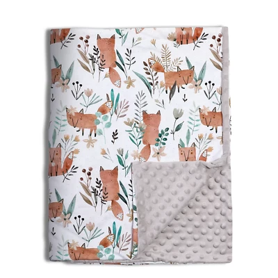 毛毯柔软薄纱带双层圆点背接接收毯适用于Newbo — 第 1/4 张图片