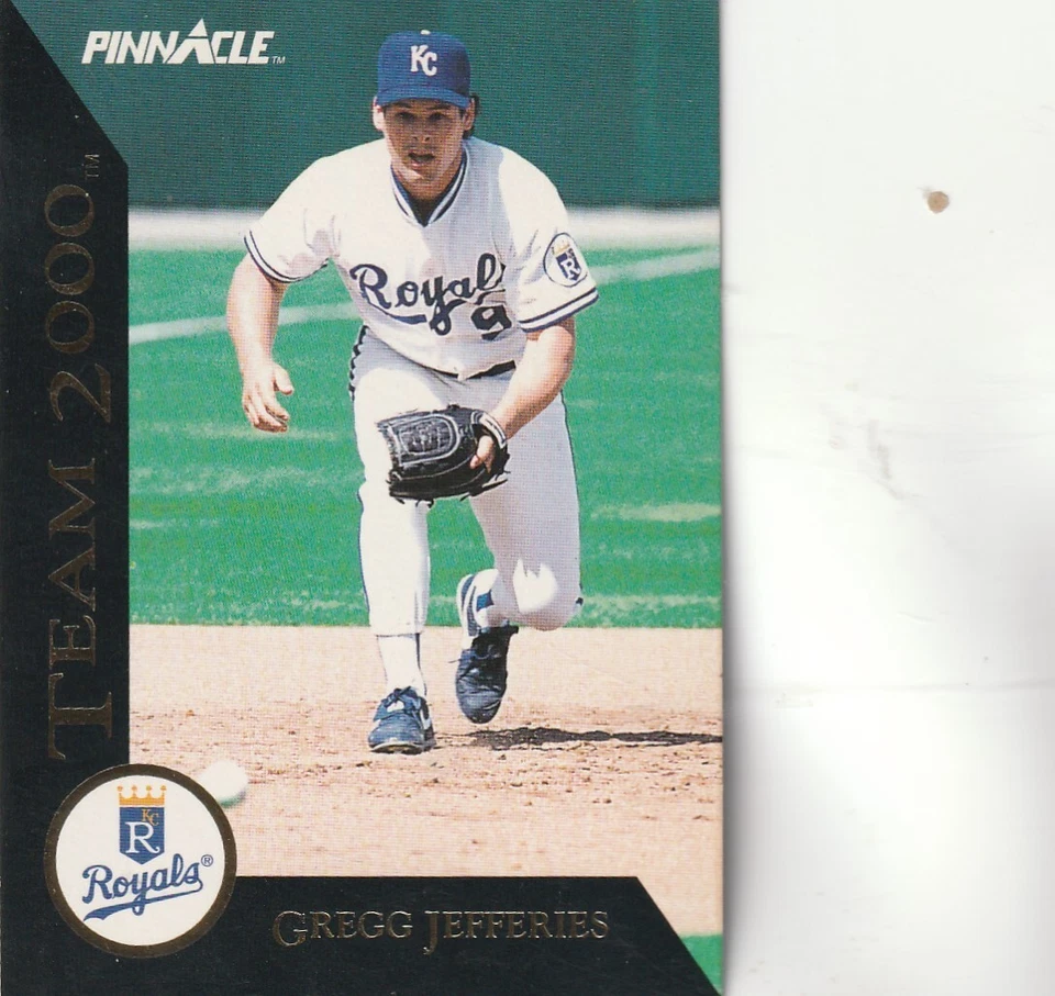 FREE SHIPPING-MINT-1992 Pinnacle Team 2000 Gregg Jefferies #45 ROYALS - Image 1 of 1