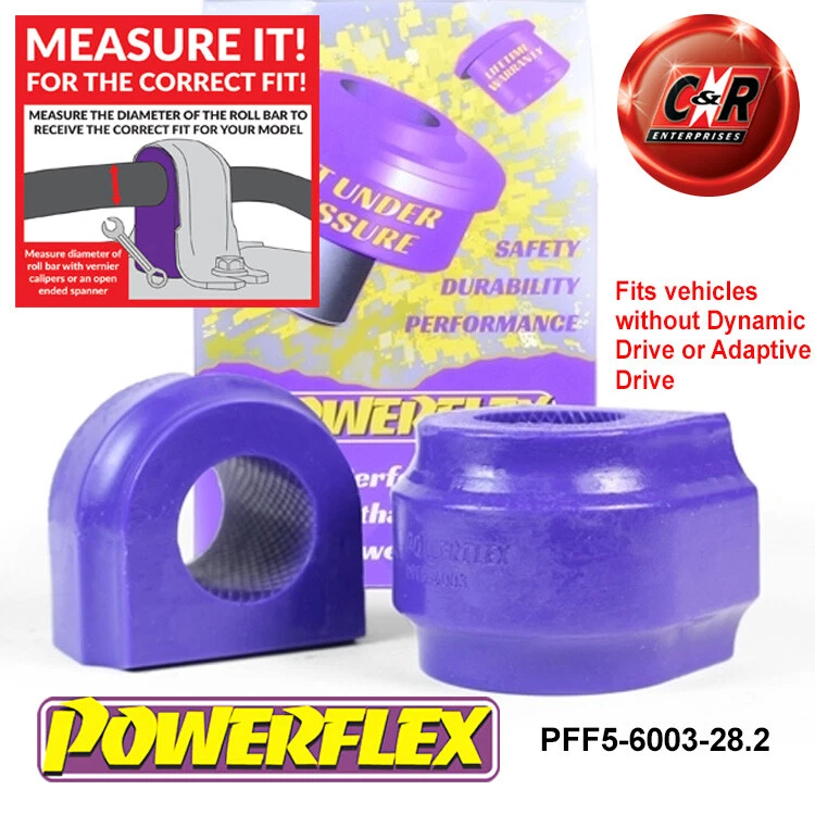 Powerflex Frt ARB Bushes for BMW 5 Series F10 F11 xDrive (10-16) PFF5-6003-28.2