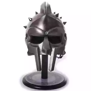 Gladiator Maximus Roman Spiked Helmet 18 Gauge Steel Medieval Helmet Functional - Picture 1 of 7