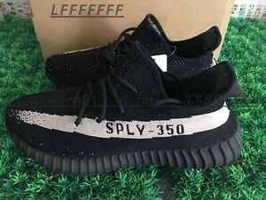 SS% Classic adidas Yeezy Boost 350 V2 black white AD350-2 Men’S Casual shoes - Picture 1 of 5