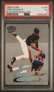 TONY WOMACK 1999 FLEER ULTRA PLATINUM MEDALLION PARALLEL /99 PSA 3 POP 1 PIRATES - Picture 1 of 1