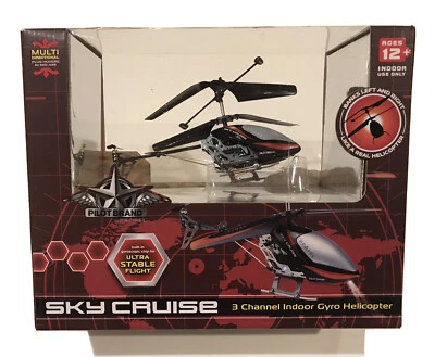 Pilot Brand Sky Cruise 3 Channel Indoor  Remote Control Gyro Helicopter - NEW! - Image 1 of 3