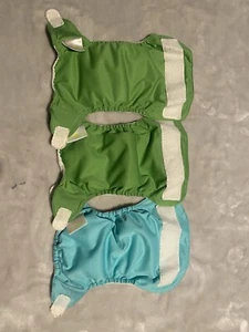 3 pack of pre-owned Bum Genius XS cloth diapers - Picture 1 of 1