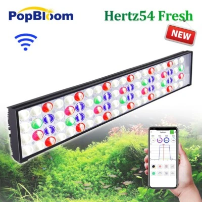 PopBloom Hertz54 WiFi Freshwater Full Spectrum Fish Tank LED Light for 24" 60cm - Image 1 of 4