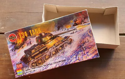 Airfix Scatola Da Modellino Vuoto Char Tank T34 Tank Scala 1/72 - Immagine 1 di 4