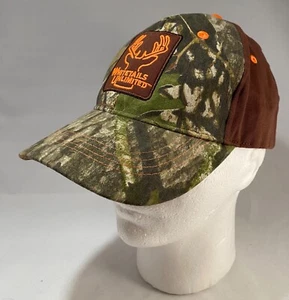 Whitetails Unlimited Snapback Hat Camo Mossy Oak Cap - Picture 1 of 5