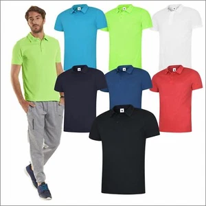 Uneek MENS ULTRA COOL POLOSHIRT Polyester Breathable Wicking Light Soft Polo TOP - Picture 1 of 12