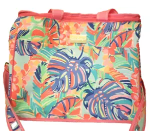 Lilly Pulitzer Insulated Cooler Tote Bag XL Palm Leaf Print Multicolor Beach - Picture 1 of 12
