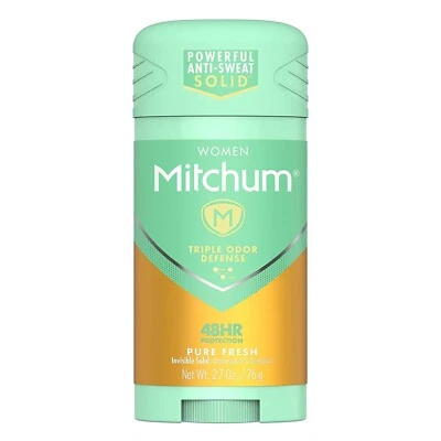 Mitchum Women Deodorant Antiperspirant 48HR Protection Pure Fresh Solid, 2.7oz - Image 1 of 2