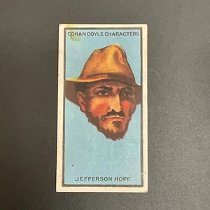 9 JEFFERSON HOPE SHERLOCK HOLMES 1923 BOGUSLAVSKY GREEN ORIGINAL CIGARETTE CARD - Picture 1 of 2