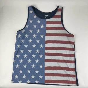 Urban Pipeline Tank Top Mens XL Red White Blue Flag American - Picture 1 of 8