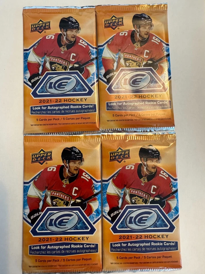 (Lot of 4) 2021-22 Upper deck ICE Hockey trading card packs Sealed #4 - Image 1 of 1