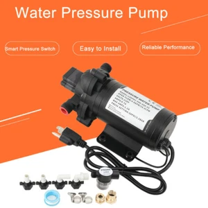 110V Wasserpumpe Wasserdruckpumpe Membran Wasserpumpe Smart Switch Tragbar/ - Bild 1 von 14