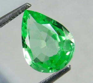 Top Quality! 3.10 Ct Natural Colombian Green Emerald Certified Pear Cut Gemstone - Picture 1 of 9