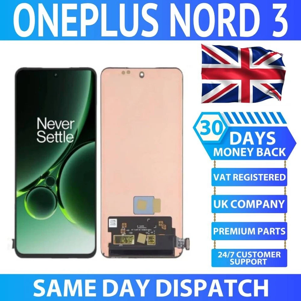 For OnePlus Nord 3 TFT Replacement LCD Display Screen Touch Digitizer Black UK - Image 1 of 1