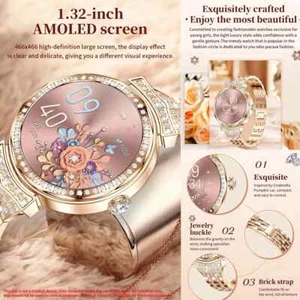 3.35cm AMOLED Smart Watch For Women, Answer/Make Calls, Smart Fitness Watch - Zdjęcie 1 z 13