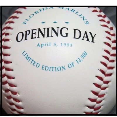 Florida Marlins Opening Day Limited Edition Baseball from 1993 - Image 1 of 4