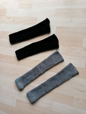 Mädchen BALLETT Stulpen Silber und schwarz. Für ca 10 bis 14 Jahre - Bild 1 von 3