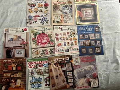 Lot Of 17 Cross Stitch Book S - Image 1 of 2